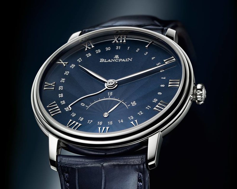 Blancpain Villeret Ultraplate Petite Seconde Retrograde с серповидным указателем даты и малой ретроградной стрелкой под 6-ым часом